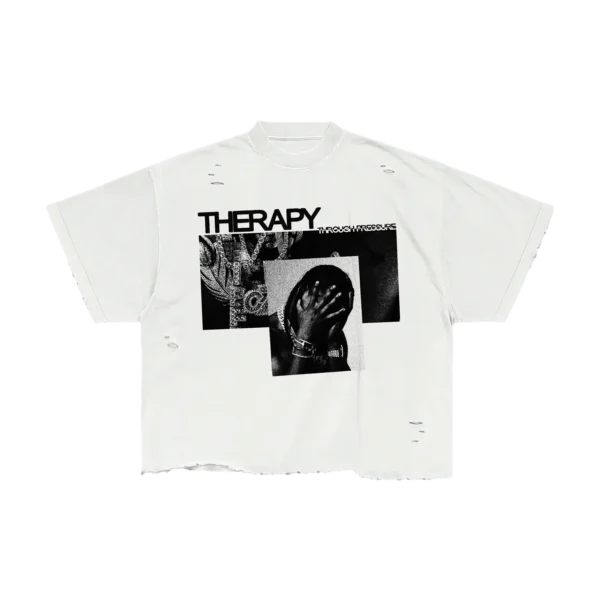 therapy t shirt : white
