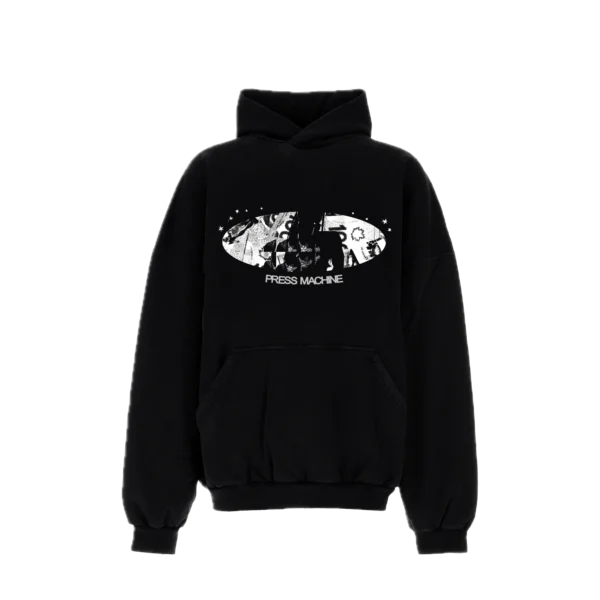 press machine radial hoodie