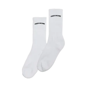 press machine socks : white