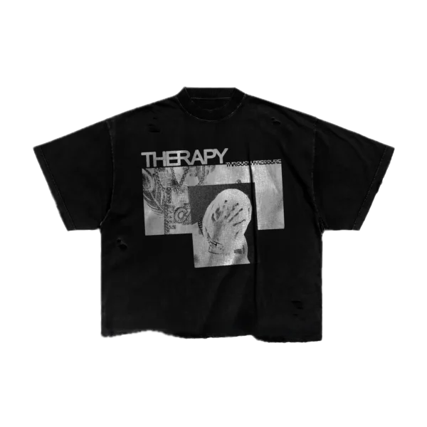 therapy t shirt : black