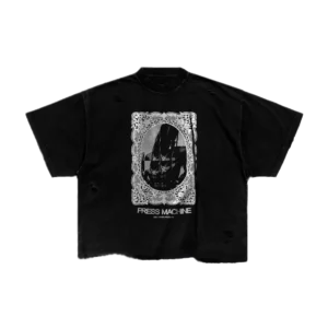press machine portrait t shirt