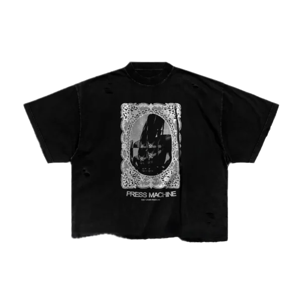 press machine portrait t shirt