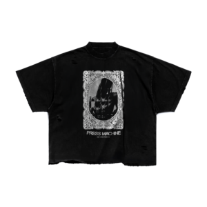 press machine portrait t shirt